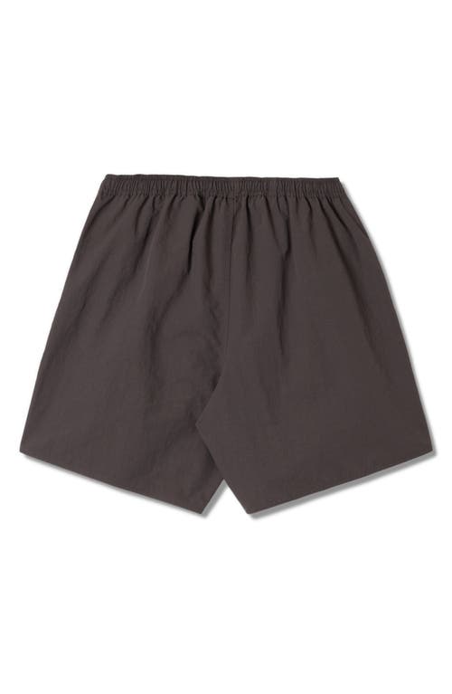 Stan Ray Miki Cotton Drawstring Waist Shorts In Washed Black