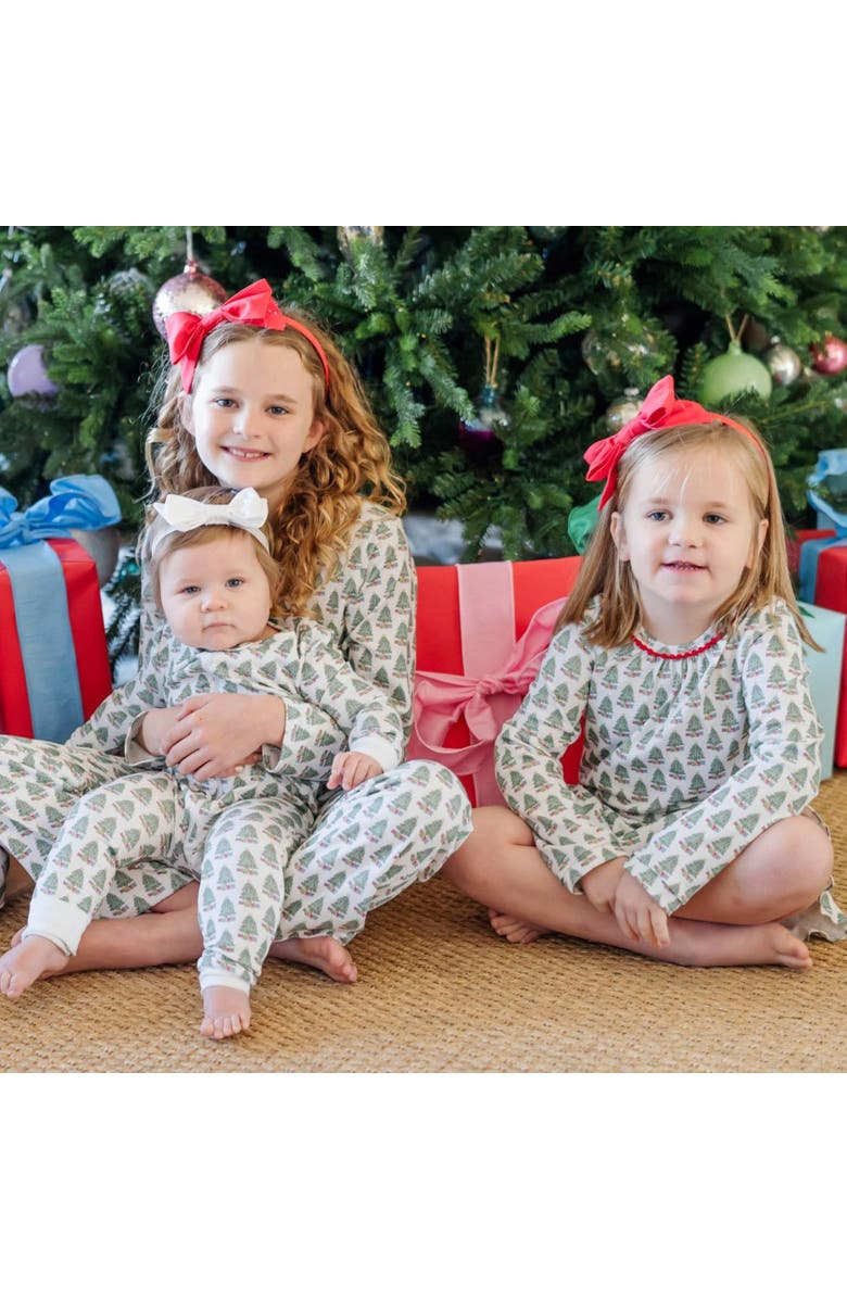 Lila and Hayes Carlin Girls' Dress, Alternate, color, Under The Christmas Tree