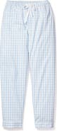 Petite Plume Gingham Woven Cotton Pajama Pants