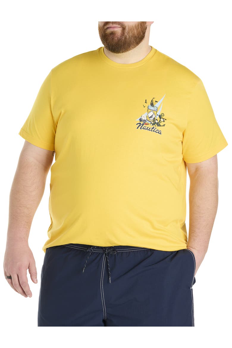 Big & Tall Getting Tipsy Graphic T-Shirt, Main, color, LEMONCHROME