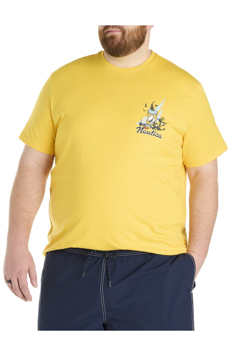 Nautica Big & Tall Getting Tipsy Graphic T-Shirt, Main, color, Lemonchrome