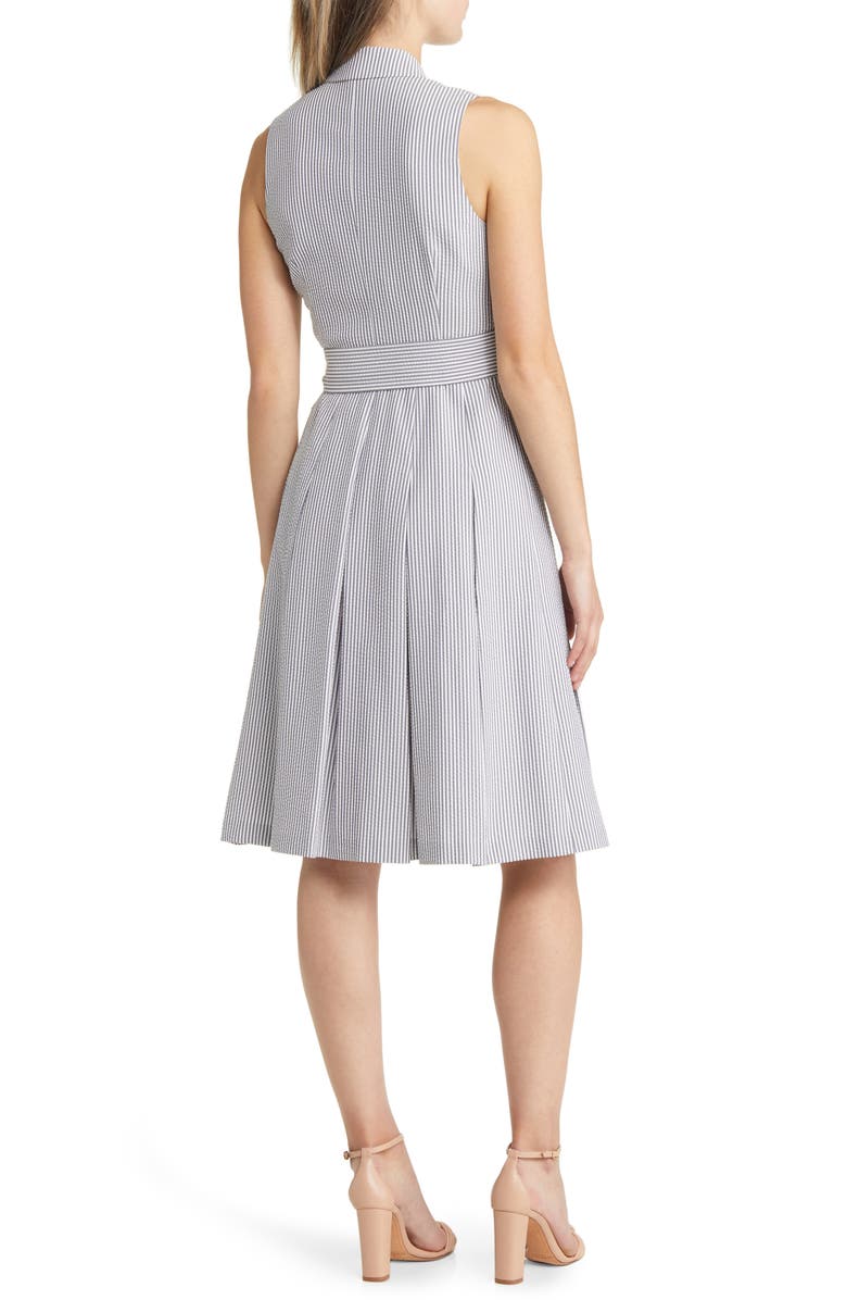 Anne Klein Faux Wrap Fit & Flare Dress, Alternate, color, 