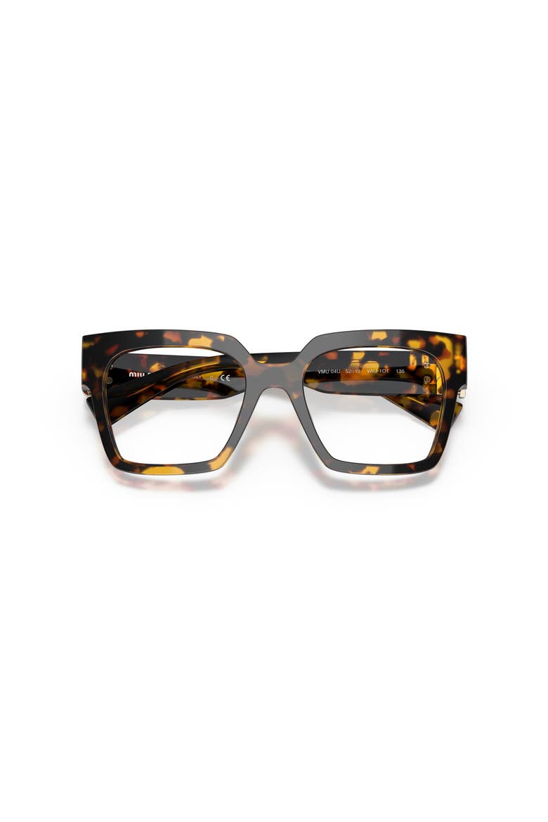 52mm Square optical glasses, Alternate, color, Tortoise