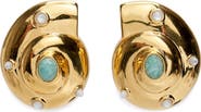 Lizzie Fortunato Nautilus Stud Earrings