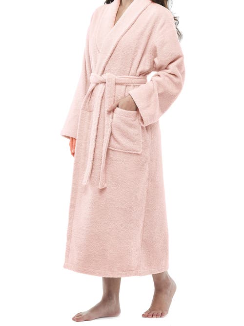 Arus Shawl Collar Turkish Terry Cotton Bathrobe For Women In Neutral