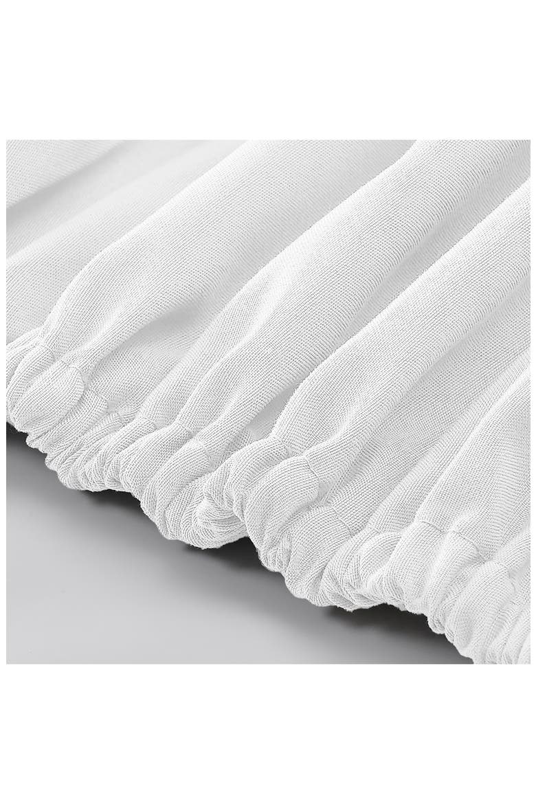 Solid 4-Piece Microfiber Sheet Set, Alternate, color, WHITE