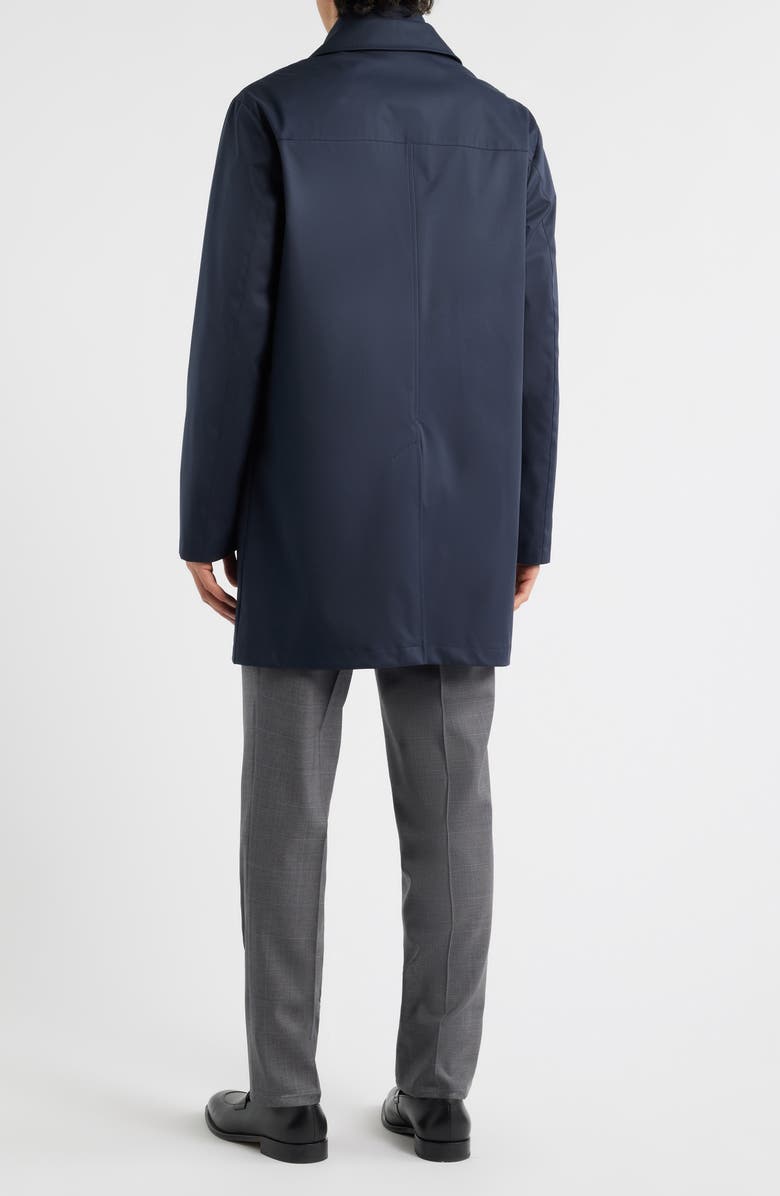 Canali Ultralight Waterproof Car Coat with Removable Bib, Alternate, color, Navy