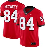 Nike Men's Nike Ladd McConkey Red Georgia Bulldogs Player Game Jersey