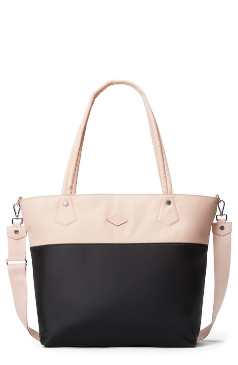 Large Soho Colorblock Nylon Tote