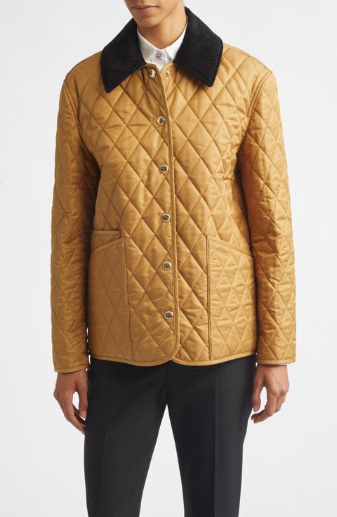 Dranefeld Corduroy Collar Quilted Jacket