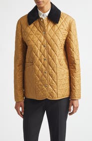 Burberry Dranefeld Corduroy Collar Quilted Jacket
