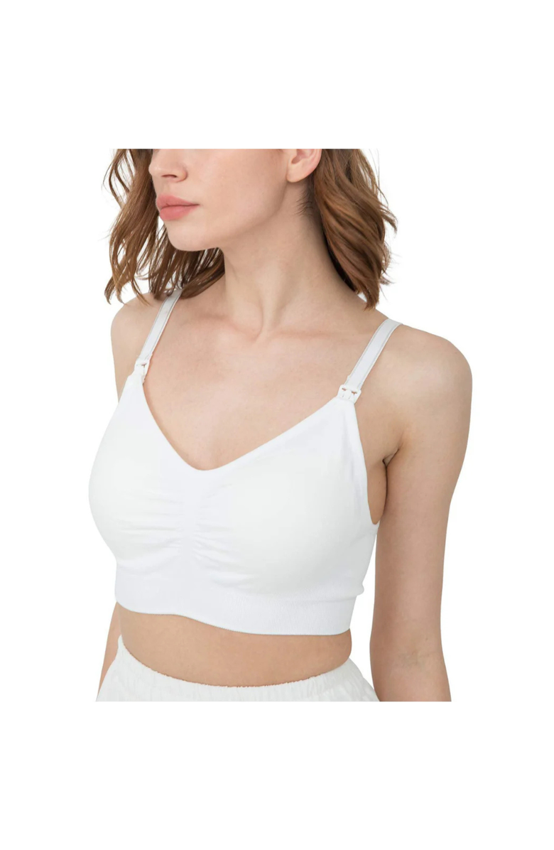 Modern Eternity Maternity Jade Seamless Maternity And Nursing Bra, Main, color, White