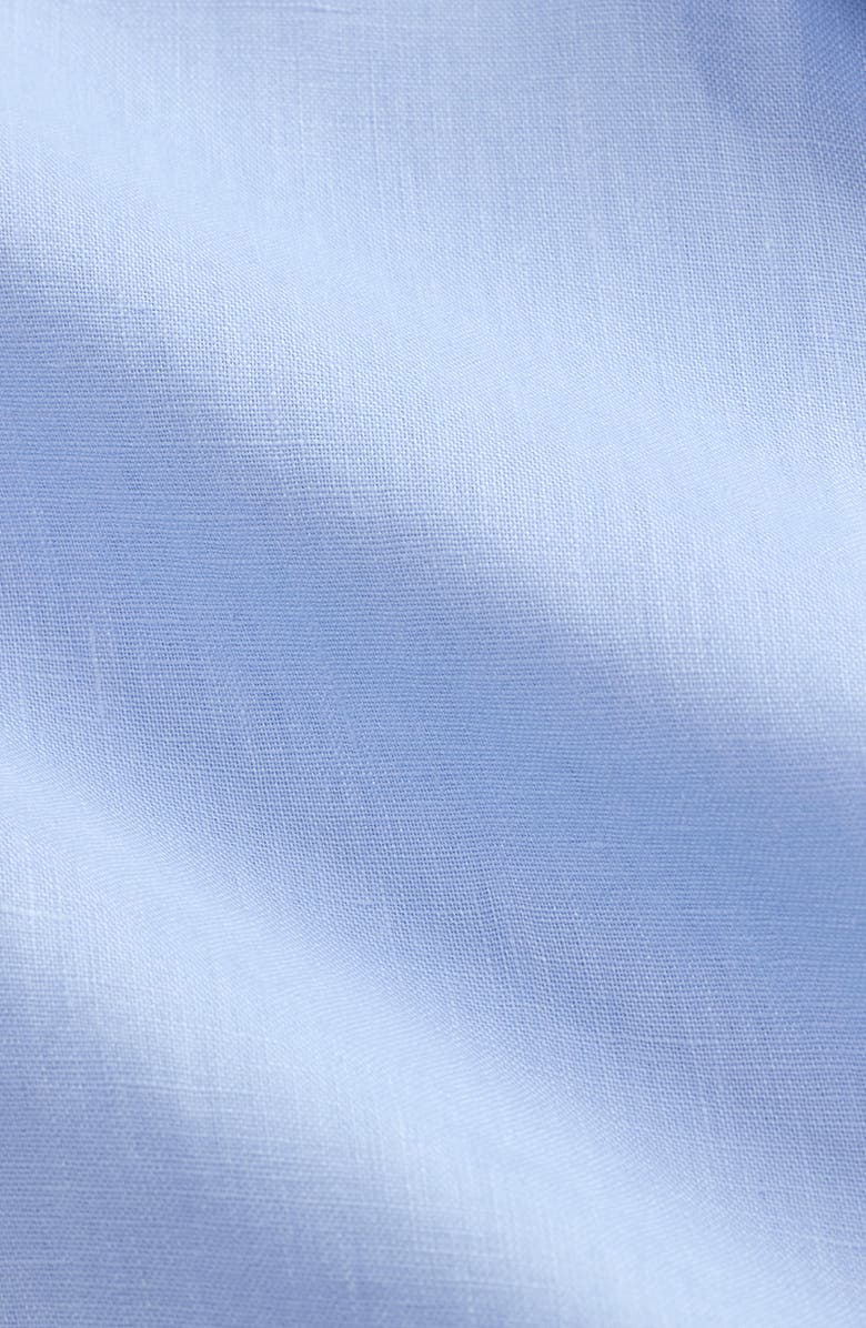 Polo Ralph Lauren Classic Fit Solid Blue Linen Button-Down Shirt, Alternate, color, 