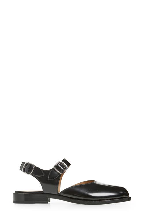Maison Margiela Flat Tabi Sandal In Black