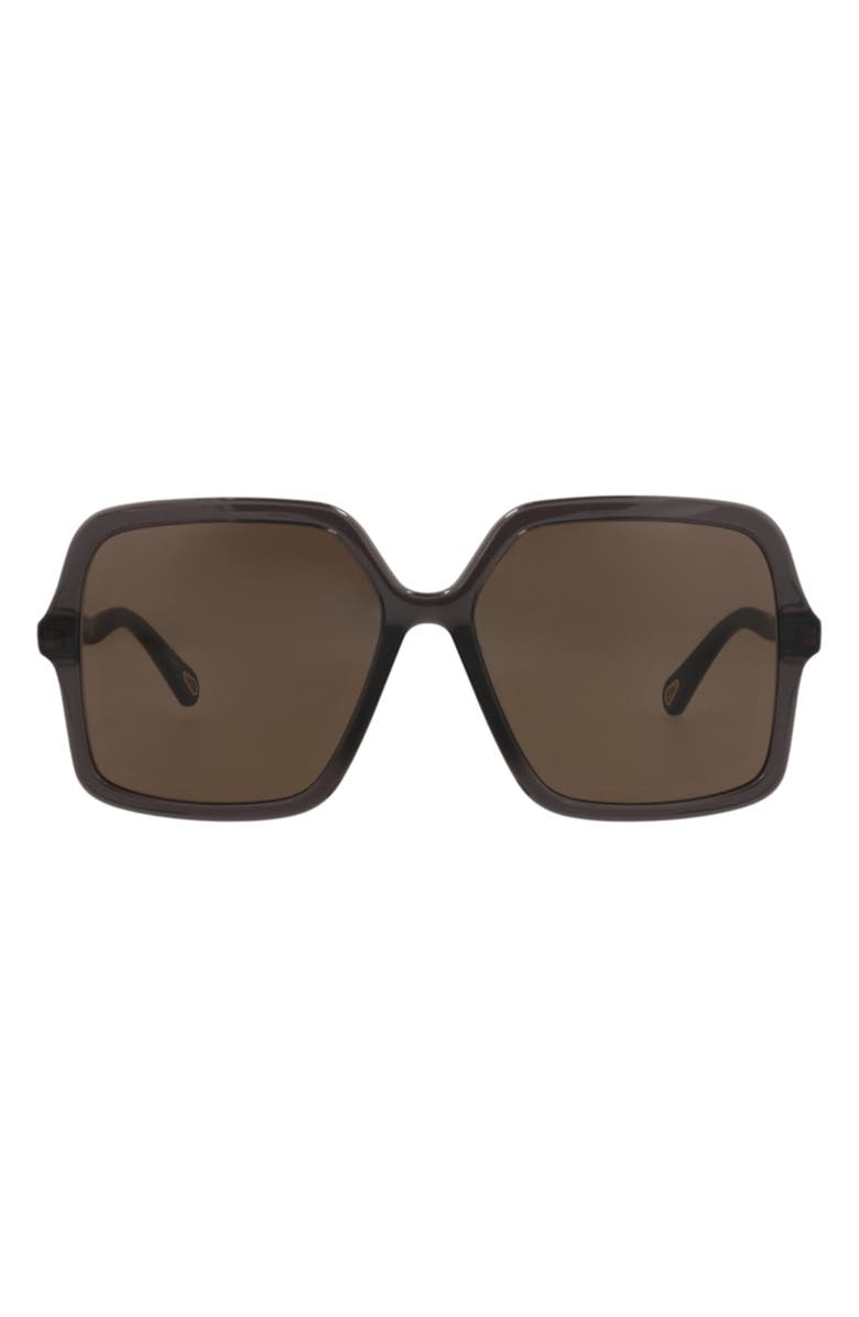 Chloé 59mm Butterfly Sunglasses, Main, color, Grey Grey Brown
