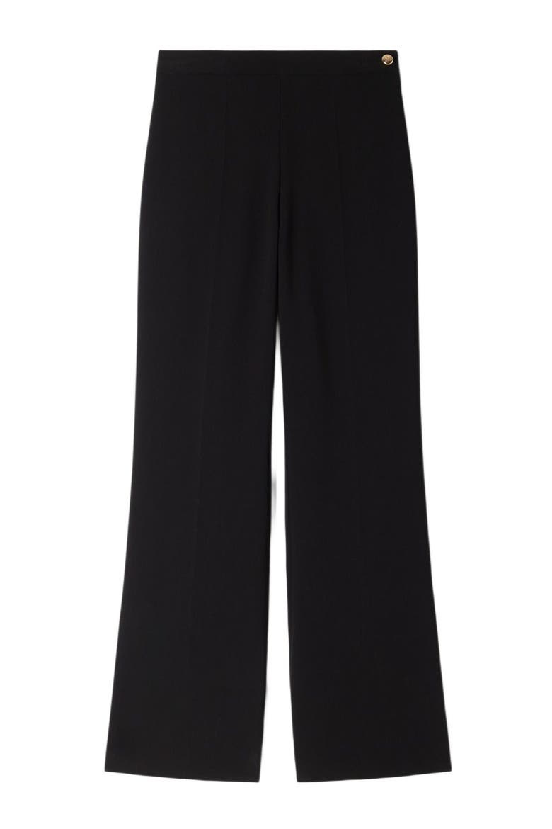 Straight-leg buttoned trouser, Alternate, color, Black