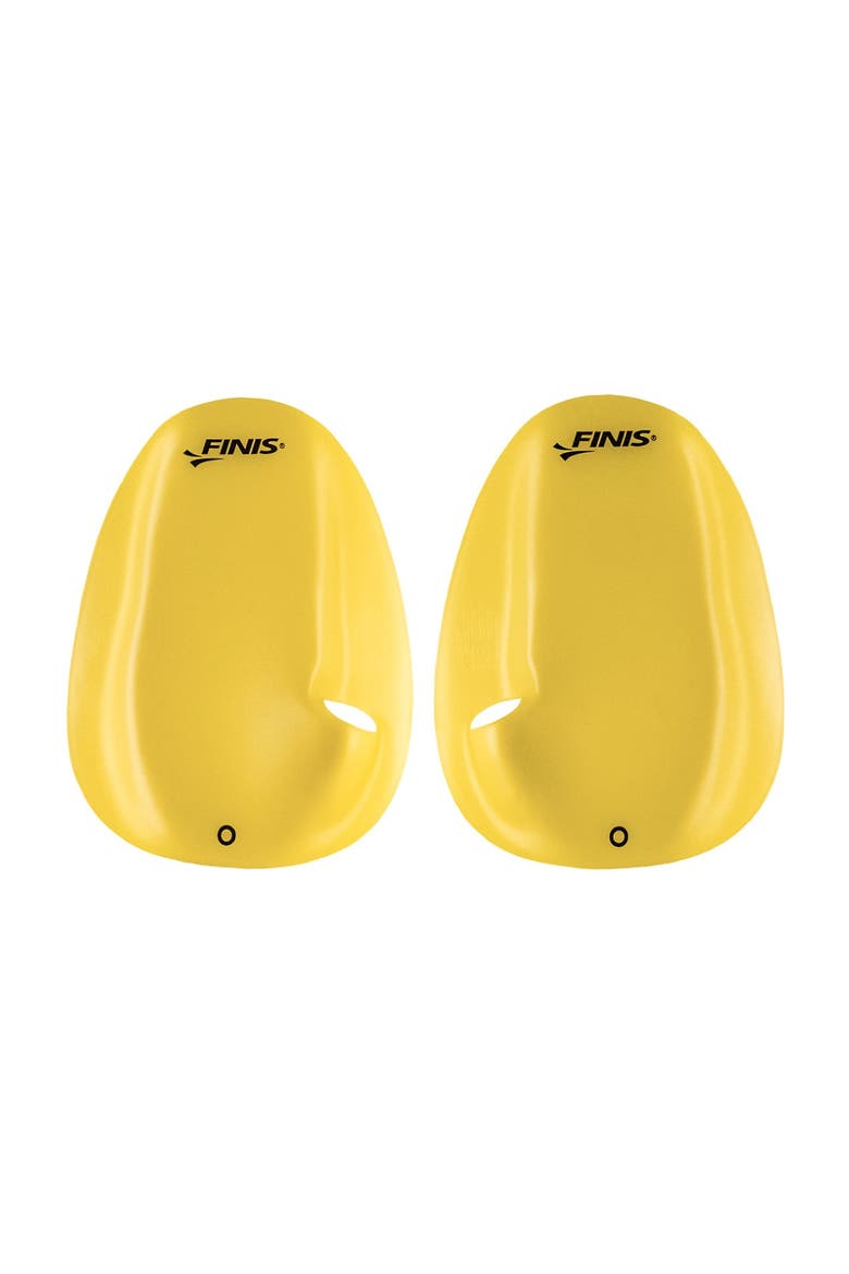 Agility Floating Swim Paddles Strapless Design for Stroke Technique Instant Feedback, Main, color, Yellow