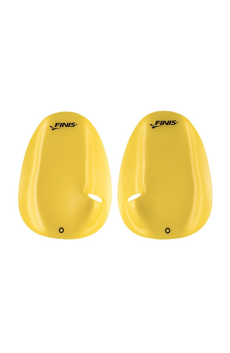 FINIS Agility Floating Swim Paddles Strapless Design for Stroke Technique Instant Feedback, Main, color, Yellow