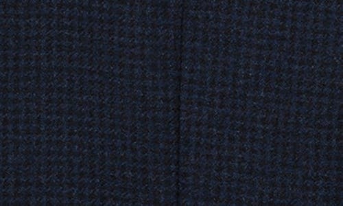 Mango Slim Fit Micro Houndstooth Wool Blend Sport Coat In Blue