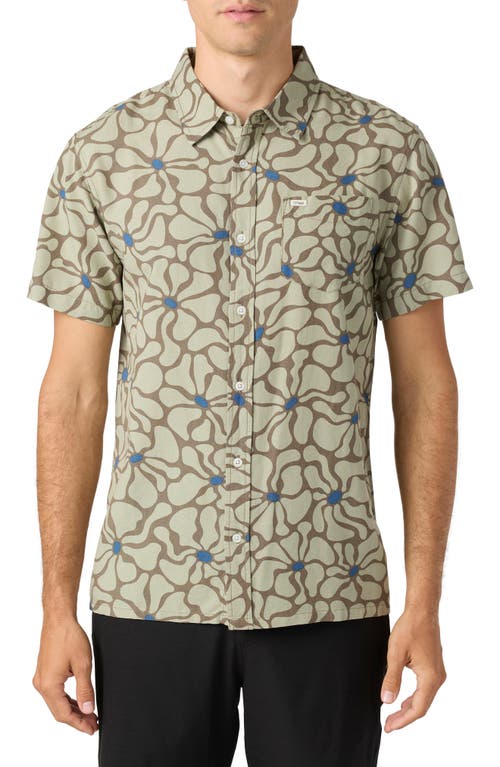 O'neill Men's Original Eco Print Standard Shirt In Seagrass