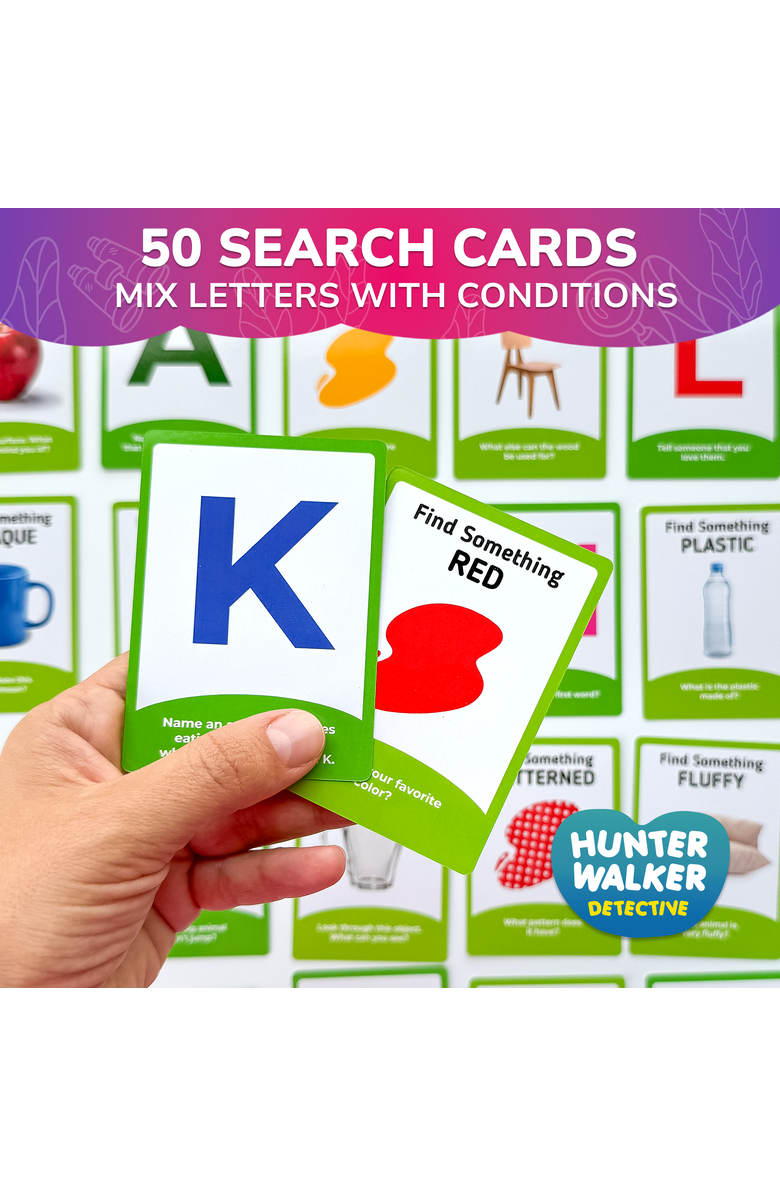 Quokka Scavenger Hunt Card Game Set for Kids, Alternate, color, Adjectives & Letters