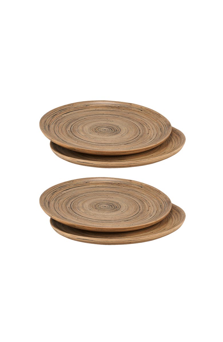 Lexa 4 Piece Serving Plate Set, 12 Inch, Main, color, Black