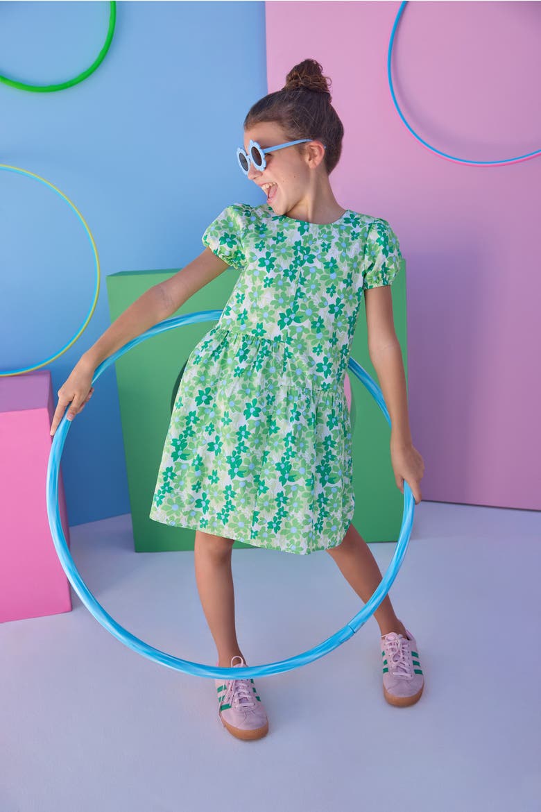 Kids' Floral Phillipa Dress, Alternate, color, Greenspring Groovy Floral