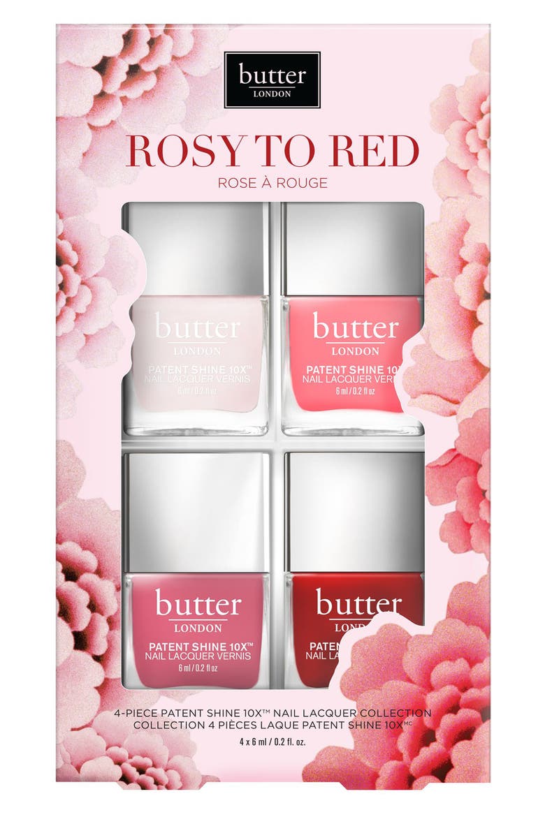 Rosy to Red Patent Shine 10x™ Nail Lacquer Set (Limited Edition) (Nordstrom Exclusive), Alternate, color, ROSY TO RED