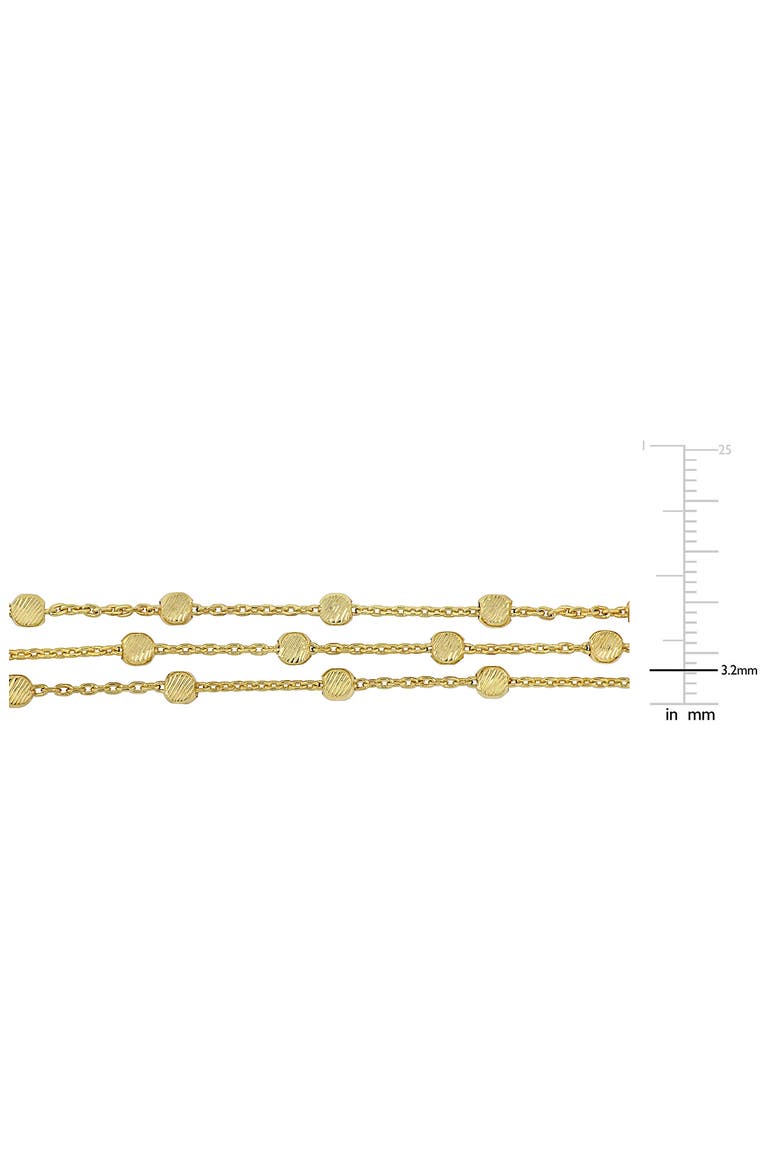 Three-Strand Ball Chain Necklace, Alternate, color, GOLD
