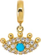 BY ADINA EDEN Turquoise CZ Evil Eye Charm