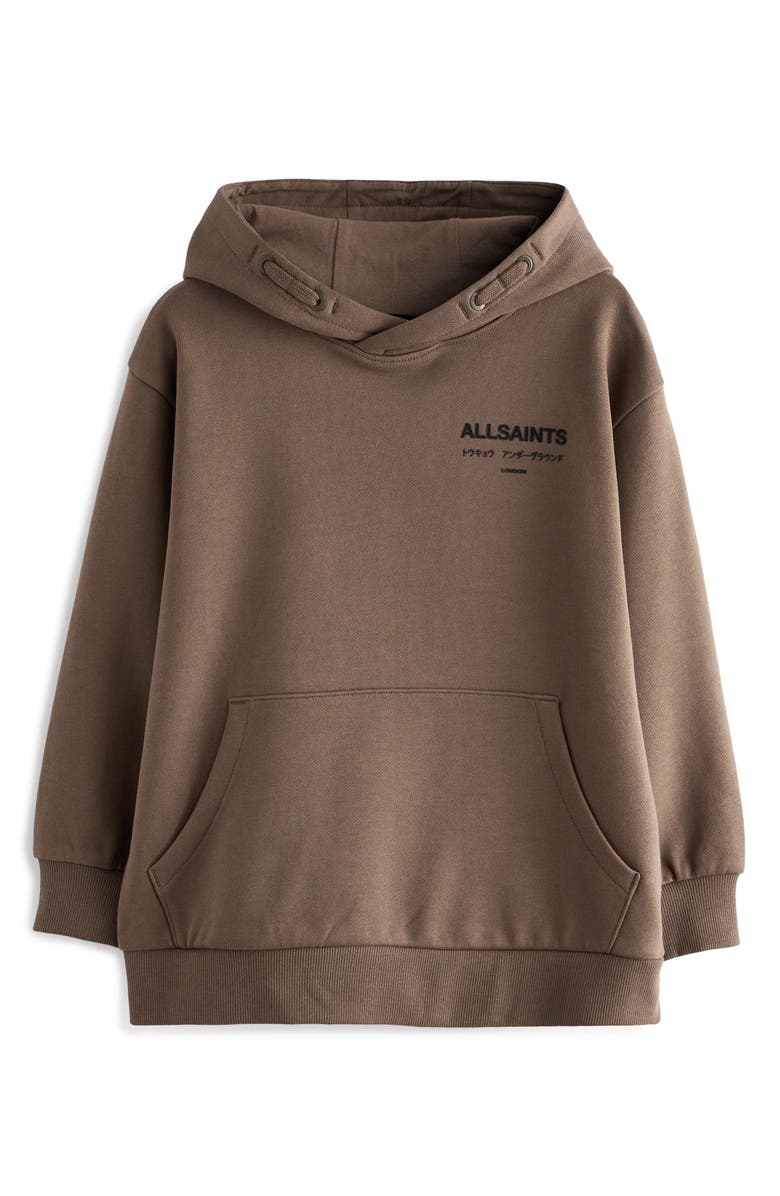 smALLSAINTS by ALLSAINTS Kids
 Underground Oversize Logo Hoodie, Main, color, 