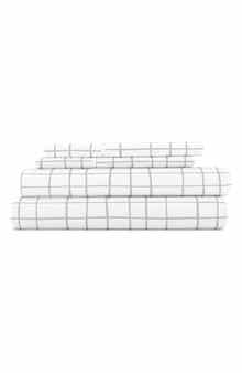 HOMESPUN HOME SPUN Premium Ultra Soft Crossroad Pattern 4-Piece Bed Sheets Set