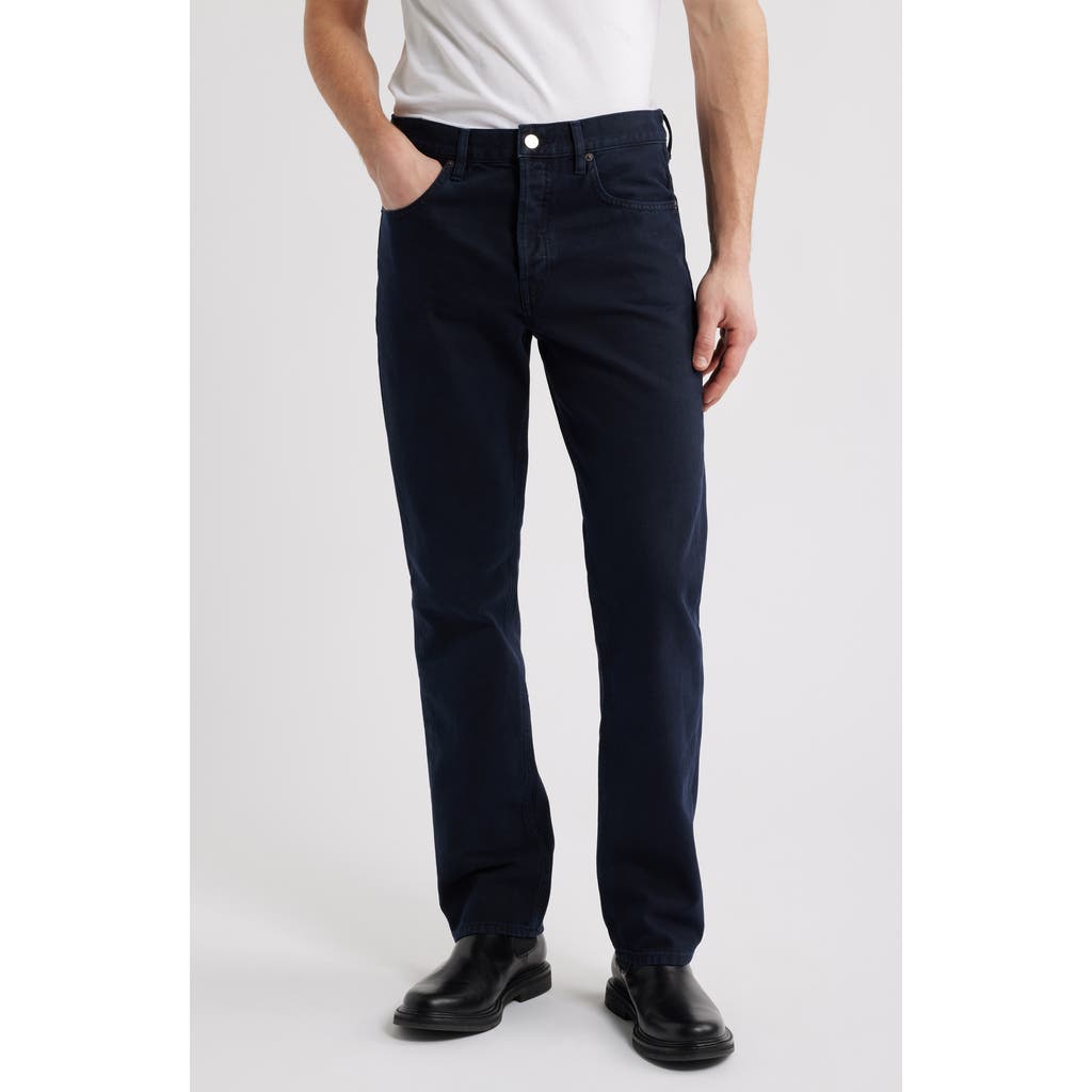 Frame The Straight Leg Jeans In Dark Navy