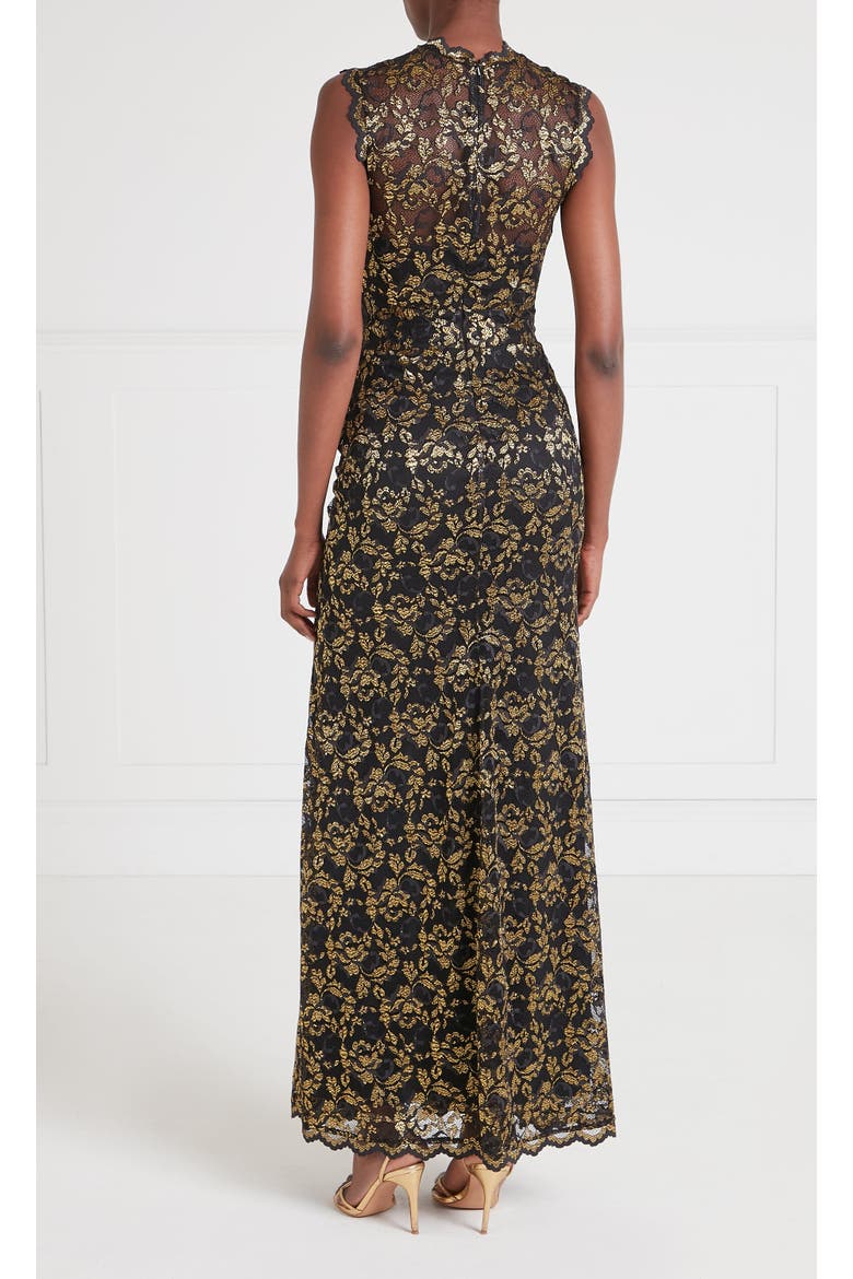 Orris Sleeveless Gown, Alternate, color, Gold & Black