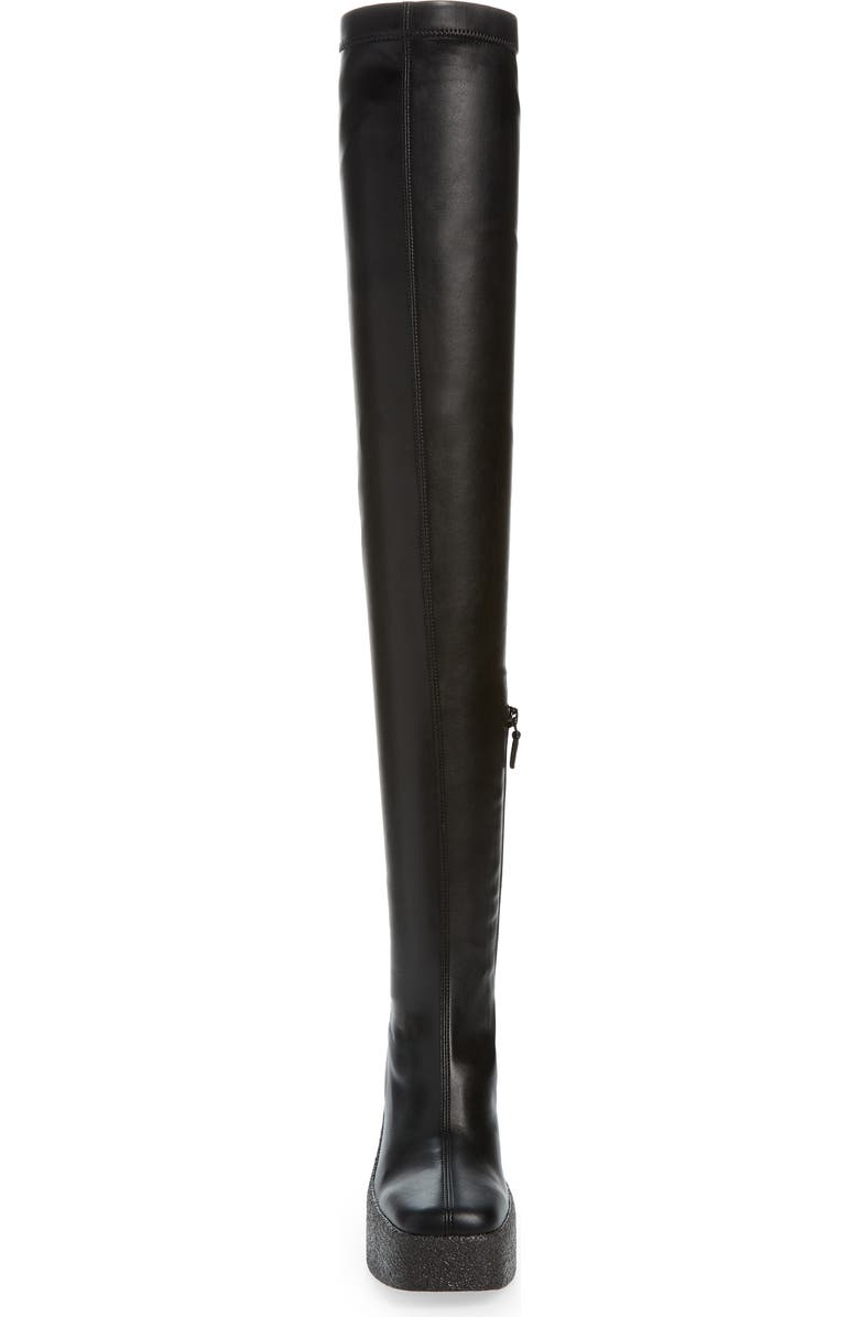 Stella McCartney Skyla Square Toe Platform Over the Knee Boot, Alternate, color,