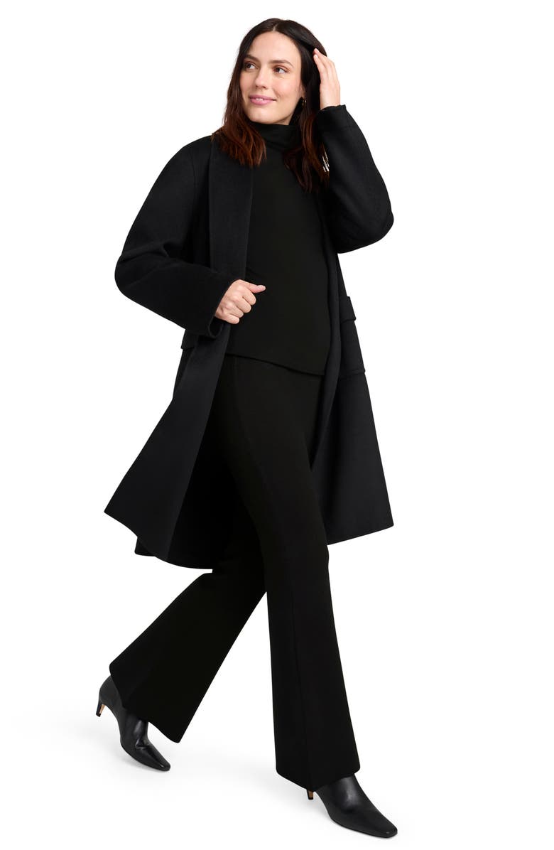 Splendid x @cellajaneblog Sweater Knit Flare Pants, Alternate, color, Black