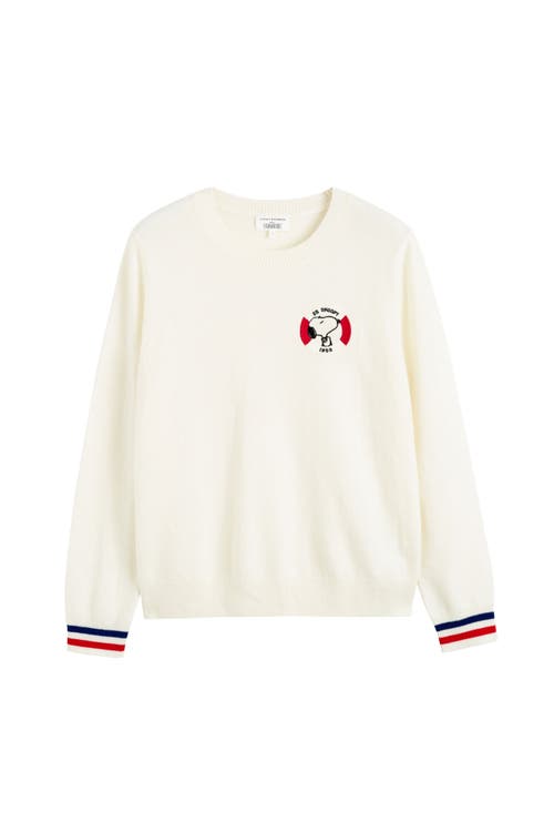 CHINTI & PARKER CHINTI & PARKER SNOOPY NAUTICAL WOOL CASHMERE SWEATER 