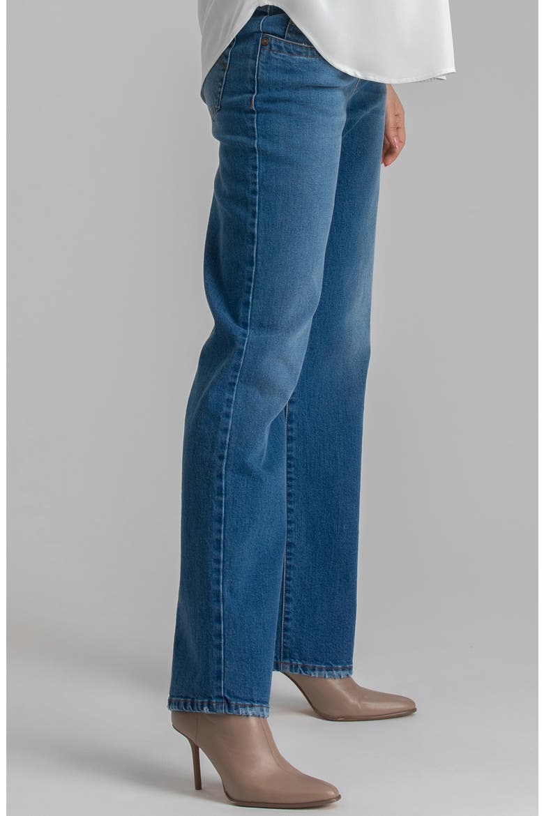 Over the Bump Straight Leg Maternity Jeans, Alternate, color, MEDIUM BLUE