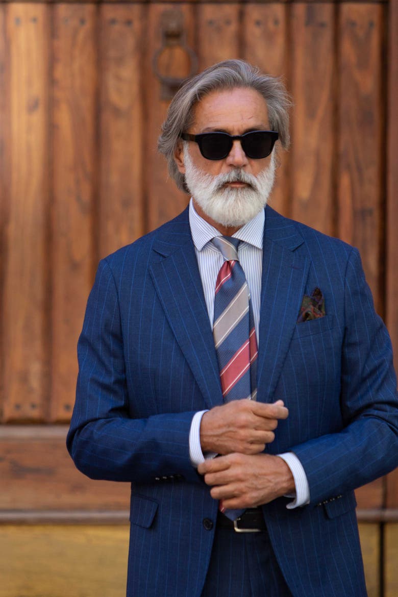 Ferrari - Silk Jacquard Tie for Men, Alternate, color, Navy and Burgundy