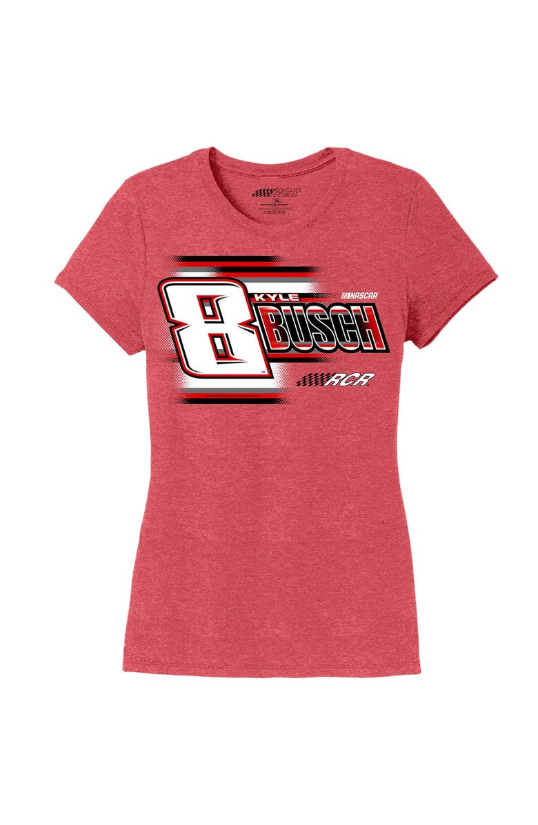 NASCAR Women's Richard Childress Racing Team Collection Red Kyle Busch Tri-Blend Scoop Neck T-Shirt, Alternate, color, 