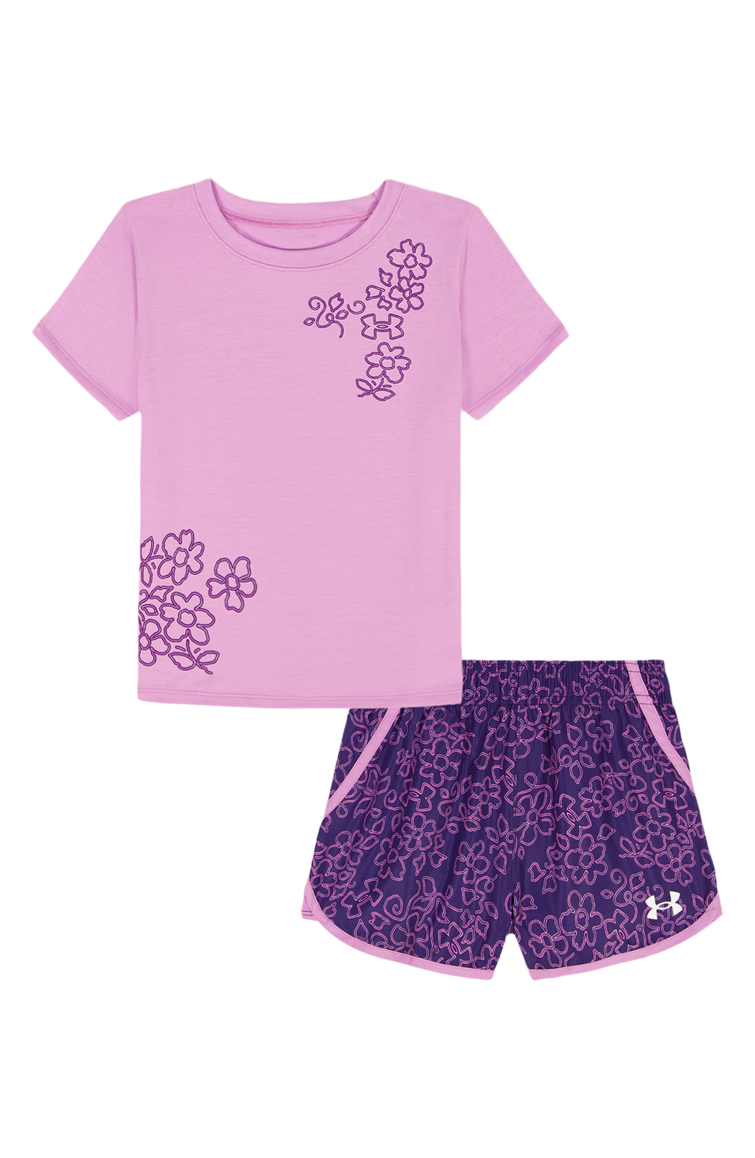 Under Armour Kids' Graphic Tee & Printed Woven Shorts Set