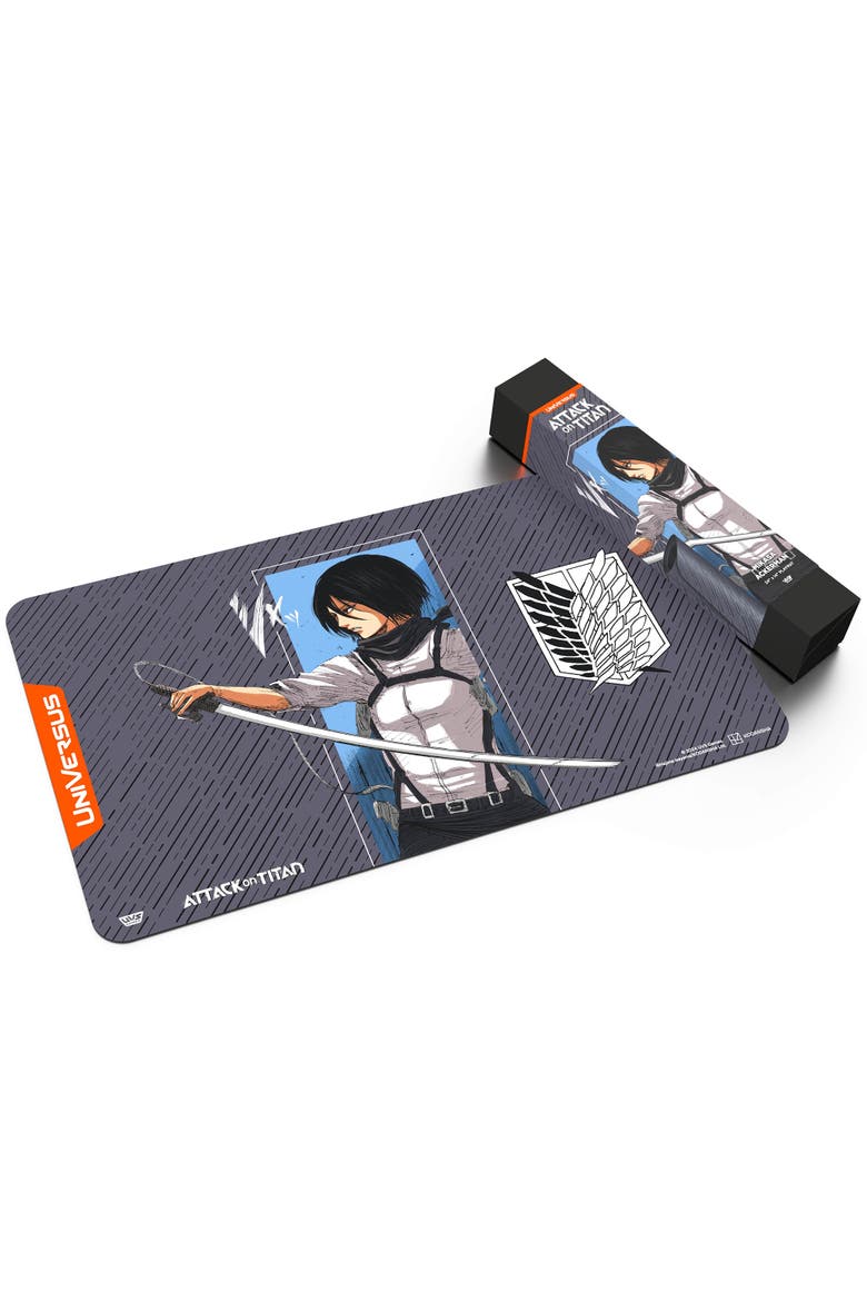 Attack On Titan Battle For Humanity Mikasa Ackerman Playmat, Alternate, color, Multicolored