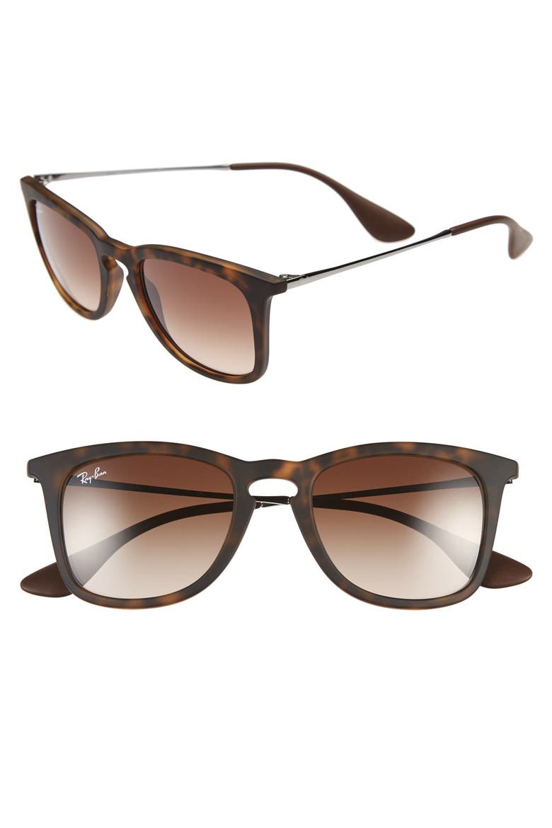 50mm Retro Sunglasses, Main, color, MATTE HAVANA