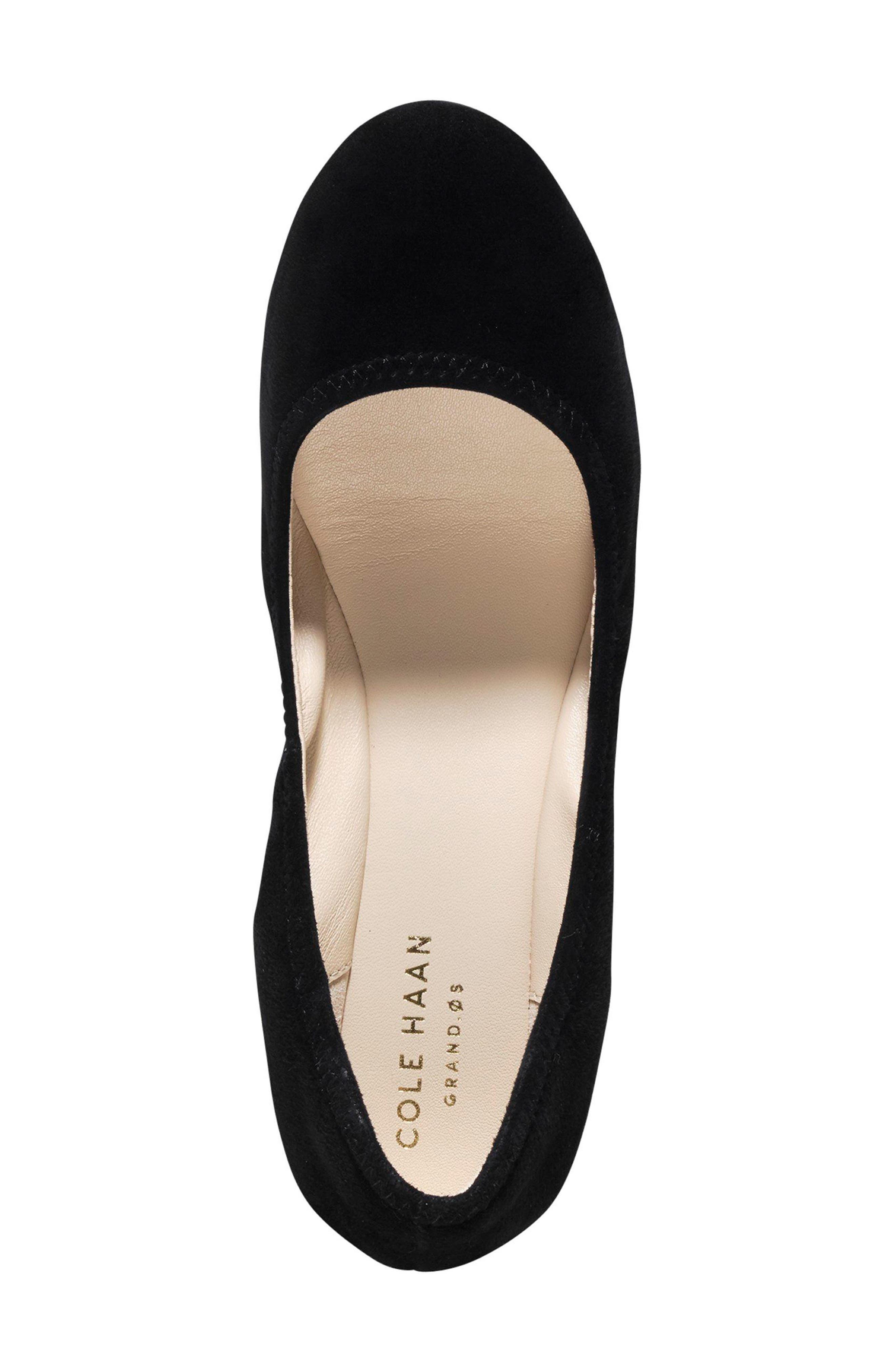 Sadie Wedge Pump, Alternate, color, BLACK SUEDE