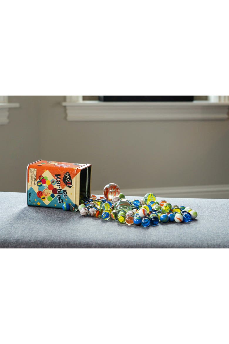 Neato Classics 160 Marbles In A Tin Box, Alternate, color, Multicolored