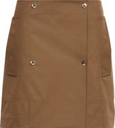 Burberry Bonded Gabardine Trench Miniskirt