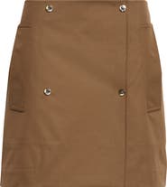 Burberry Bonded Gabardine Trench Miniskirt