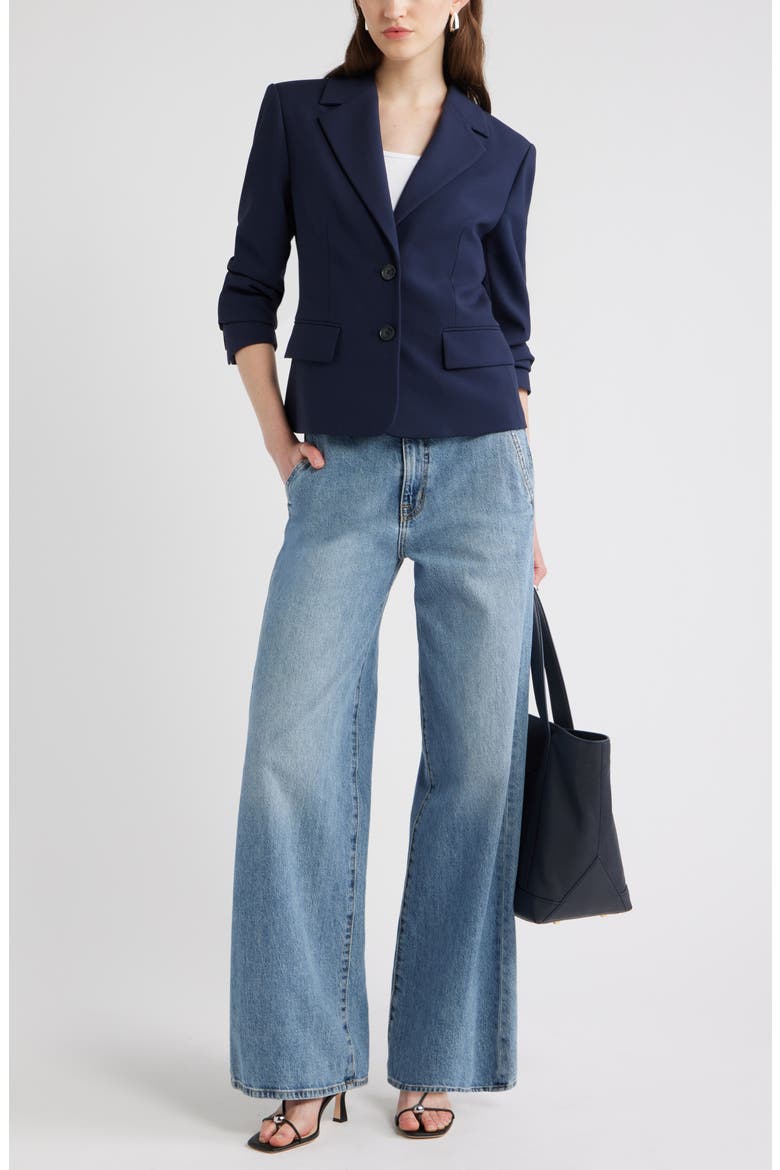 The Hanna Slim Fit Blazer, Alternate, color, NAVY NIGHT