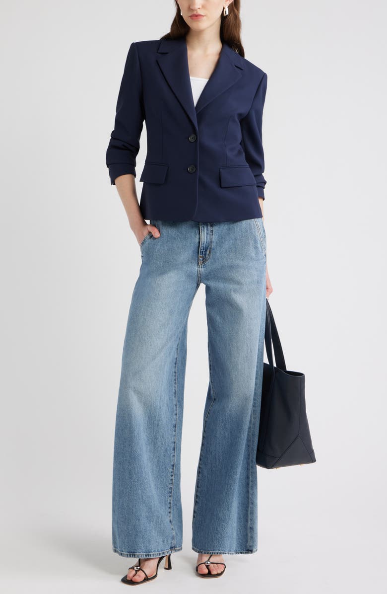 Nordstrom The Hanna Slim Fit Blazer, Alternate, color, Navy Night