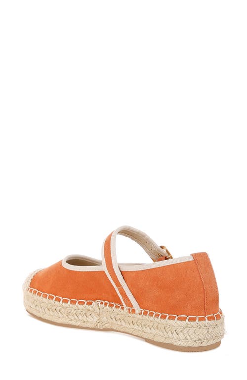 Rag & Co Bolean Espadrille Mary Jane Flat In Brown